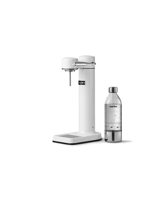 Machine à eau pétillante Aarke Carbonator 3 Blanc avec une bouteille PET incluse 2