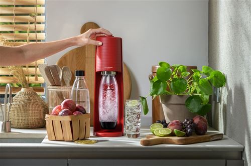 Pack Machine à soda et eau gazeuse Sodastream Terra Rouge avec 1 cylindre 4