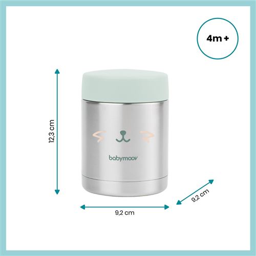 Pack Mixeur cuiseur Babymoov Nutribaby Plus 230 W Blanc + 1 Container Isy Inox 3