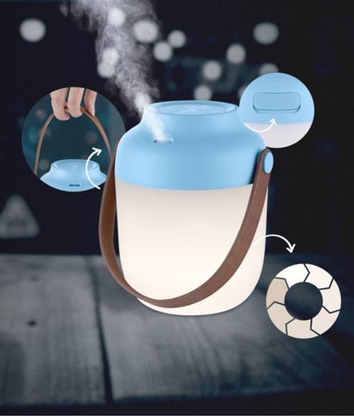 Diffuseur d’ambiance 2 en 1 Lanaform Summer Night Bleu et Blanc 3
