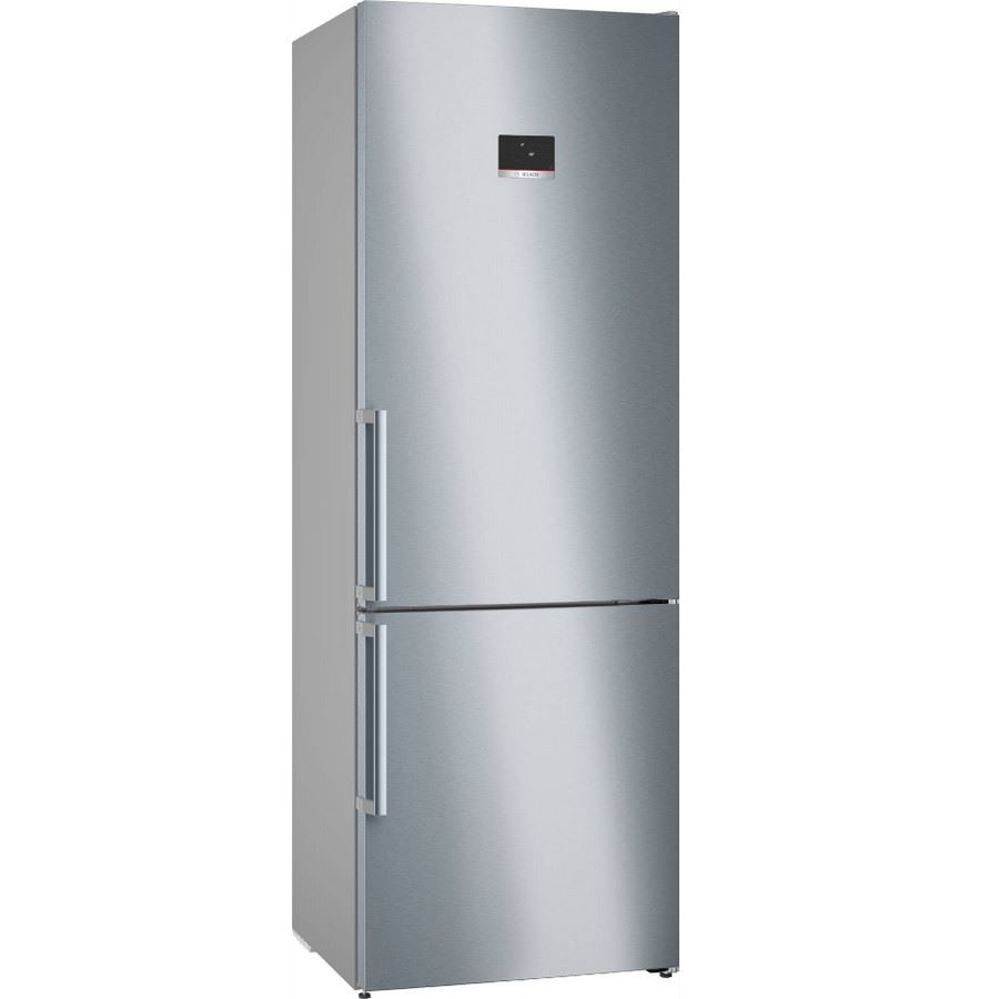 Série 6 Réfrigérateur combiné pose-libre 203 x 70 cm Acier brossé anti-traces, Total No Frost KGN49AIBT
