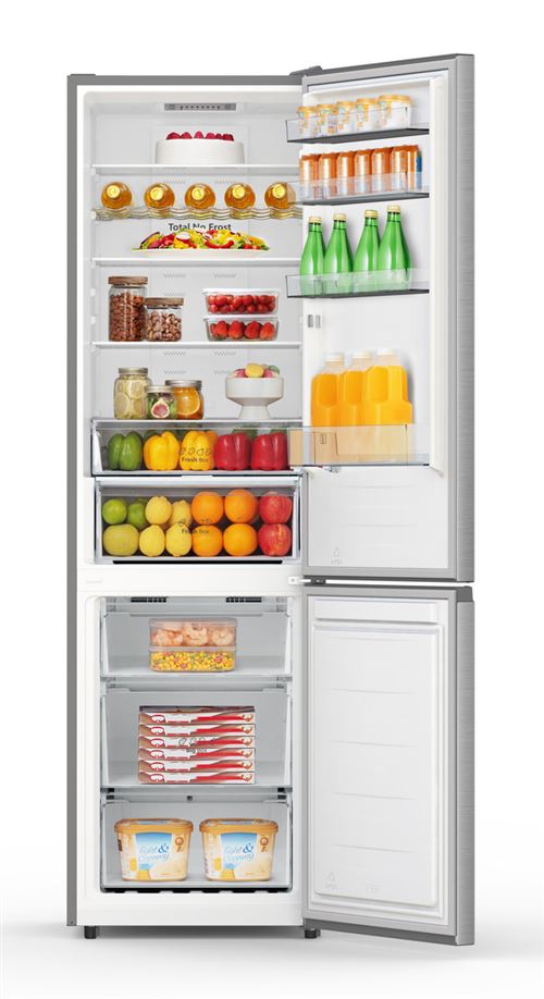 Réfrigérateur congélateur en bas HISENSE FCN331ACA Inox 2